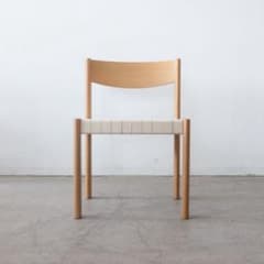 ダイニングチェア オーク無垢材 ペーパーコード風 北欧 木製 完成品
