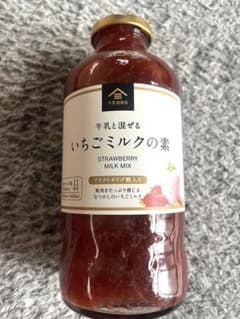 未開封】久世福商店 牛乳と混ぜる いちごミルクの素 大容量575ml