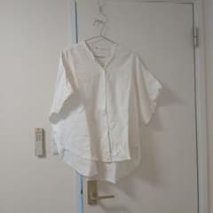 CRAFT STANDARD BOUTIQUE バンドカラーシャツ ホワイト Lのサムネイル