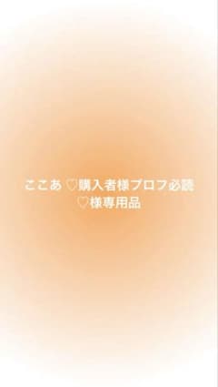 ここあ ♡購入者様プロフ必読♡様専用品のサムネイル