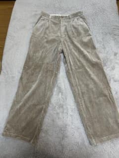 コーデュロイパンツ ベージュ ワイドシルエットのサムネイル