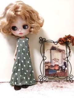 クタクタロングワンピース リカちゃん服 ブライス アウトフィットのサムネイル