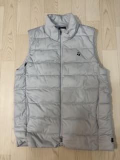 TAYLORMADE テーラーメイド ライトグレー 中綿ベストメンズLサイズ