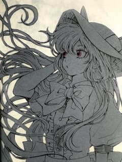 동방 Project 히나 나이텐코 손으로 그린 ​​일러스트 엽서 잘라 그림