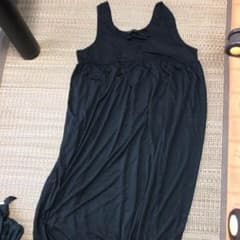 ロングワンピース 黒 4Lのサムネイル