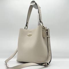 COACH コーチ ショルダーバッグ スモール タウン バケット 2way 白系