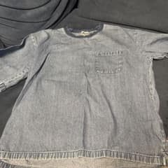 GU デニム ポケット付き Tシャツ Sサイズ
