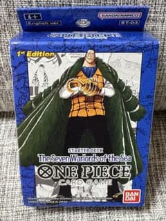 ワンピースカード スターターデッキ 王下七武海 クロコダイル 英語 1st ワンピースカード スターターデッキ 王下七武海 クロコダイル 英語 1st