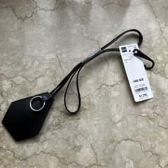 GU レザーキーネックレス ブラック ONE SIZE