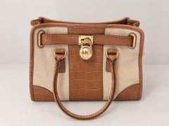 MICHAEL KORS ハンドバッグ クロコ型押し キャンバスのサムネイル