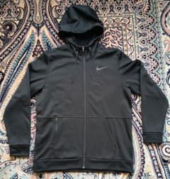 Nike THERMA-FIT フルジップパーカー ブラック サイズXL 裏起毛のサムネイル