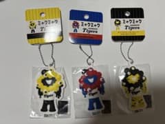 ！コンプ！阪神タイガース ミャクミャクラバーマスコットキーチェーン 3個 コンプ！阪神タイガース ミャクミャクラバーマスコットキー