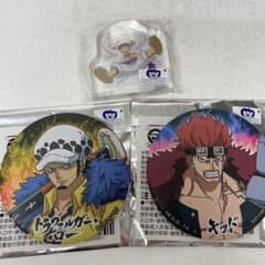ワンピース 海外限定 ギア5 ルフィ アクリルブロック 缶バッジ ロー キッドのサムネイル