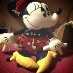 値下げ☆ミニーの壁掛け時計のサムネイル