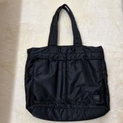 ポーター　トートバッグ　中古　黒のサムネイル