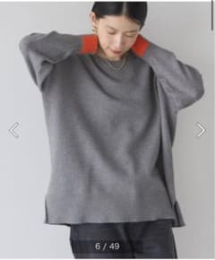 AMERICAN HOLIC 【完売品】バイパチニット　バイカラー/オレンジのサムネイル