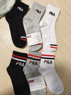 新品FILA フィラ 25cm ソックス 靴下 6足セットのサムネイル