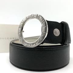 ✨美品✨ブルガリ ベルト サークルロゴ ビーゼロワン シルバー金具 