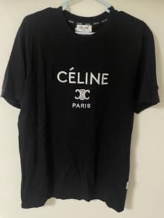 CELINE ロゴ Tシャツ ブラック XLのサムネイル