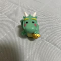 ミニフィギュア ドラゴン 緑色 金色の玉のサムネイル