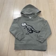GLOBAL WORK 恐竜 スパンコール パーカー 100cmのサムネイル