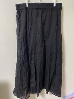 THREE FIFTY STANDARD ブラックフレアスカートのサムネイル