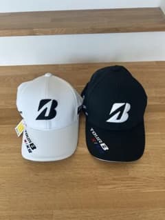 桃*郎様 BRIDGESTONE GOLF 白黒キャップ2点のサムネイル
