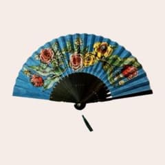 京都白竹堂 扇子 お花と蜂 ヒグチユウコのサムネイル