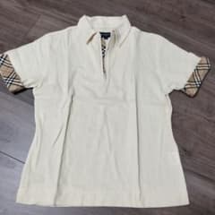 新品未使用BURBERRY LONDONジッパー付きポロシャツ Mのサムネイル