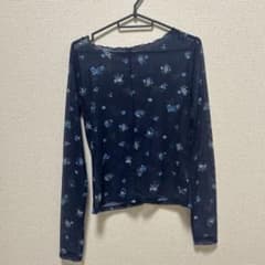 花柄 シアー 長袖 トップス カットソー POPPY あさぎーにょ タグあり