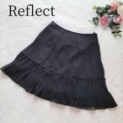 [Reflect] Women's Knee-Length Pleated Flare Skirt, Size 9