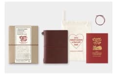 最終価格　トラベラーズノート パスポートサイズ LOVE AND TRIPレッド - 5