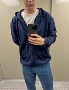 Polo by Ralph Lauren ジップパーカー ネイビー swag - メルカリ