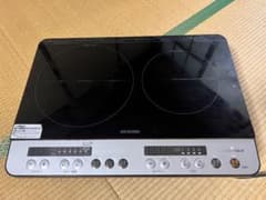 2023年製IRIS OHYAMA 2口 IHコンロ　IHK-W12SP-Bのサムネイル