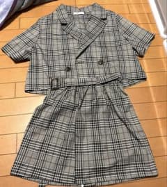 Avail チェック柄ショートジャケット＆ミニスカートセットアップのサムネイル