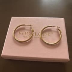 FOCLOOK ゴールド フープピアスのサムネイル
