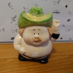 [13]スタン・ハンセン プロレスラー 貯金箱 置物 陶器 昭和レトロ 80年代 13]スタン・ハンセン プロレスラー 貯金箱 置物 陶器 昭和レトロ