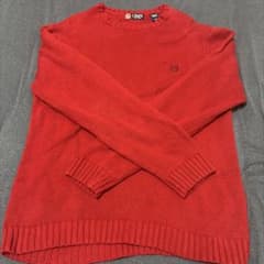 CHAPS コットンニットセーター レッドのサムネイル