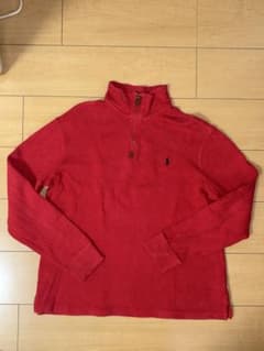 POLO RALPH LAUREN ハーフジップ 赤 スウェット 90s 90年のサムネイル