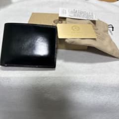 GANZOグリーンコードバン二つ折財布 ※グリーン公式サイト在庫無し 