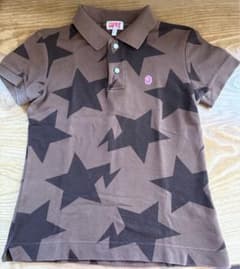 AAPE 半袖 ポロシャツ スター柄 ブラウンのサムネイル