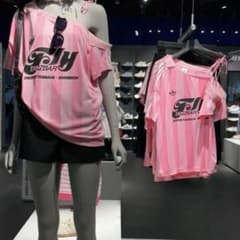 海外限定 adidas originals Tシャツ ユニフォーム ピンクのサムネイル