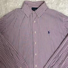 Ralph Lauren ストライプ 長袖シャツ ピンクのサムネイル
