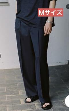 LIDNM SUMMER WOOL SLACK Ｍサイズ FROST NIGHT LIDNM SUMMER WOOL SLACK Mサイズ FROST NIGHT - メルカリ