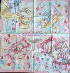 ピ*ス様 プリキュア　ランチクロス　ナフキン5枚　記名ありのサムネイル