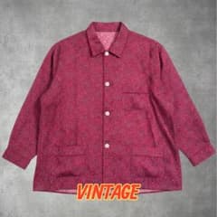 ヴィンテージ ペイズリー 総柄 パジャマシャツ ジャケット 0-84-1054