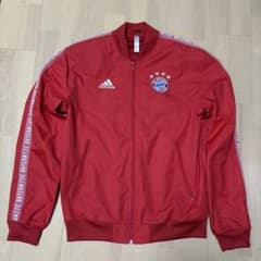 adidas FCバイエルン・ミュンヘン ジャケット Mサイズ 赤のサムネイル