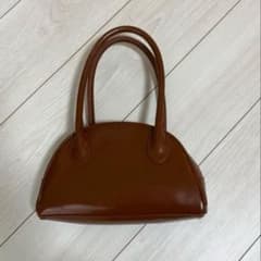 Heather ブラウン ハンドバッグ ハーフムーン型のサムネイル