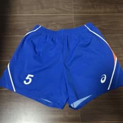 東亜大学 青 バレーボールパンツ Asics TORAY バレーボールパンツ ゲームパンツ 限定 - メルカリ