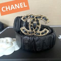 高島屋購入！ CHANEL 23P チェーンバックル ベルト 70 - メルカリ